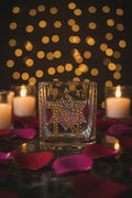Glass candle Holder